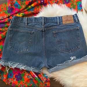 Levi 505 Plus Size Denim Cutoff Shorts